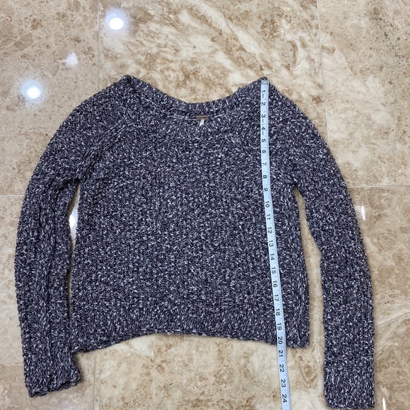 Free People Black and White Sweater. Size XS - Picture 2 of 7